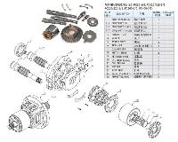  Komatsu HPV35 55 90 160 Hidrolik Pompa Yedekleri